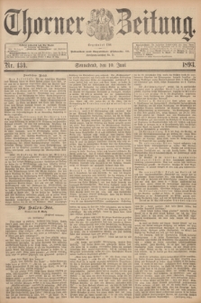 Thorner Zeitung : Begründet 1760. 1893, Nr. 134 (10 Juni)