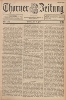 Thorner Zeitung : Begründet 1760. 1893, Nr. 153 (2 Juli) - Zweites Blatt