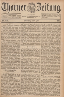Thorner Zeitung : Begründet 1760. 1893, Nr. 156 (6 Juli)