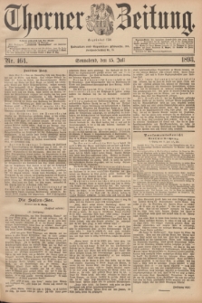 Thorner Zeitung : Begründet 1760. 1893, Nr. 164 (15 Juli)