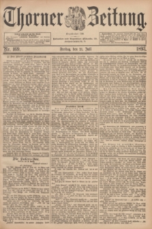 Thorner Zeitung : Begründet 1760. 1893, Nr. 169 (21 Juli)