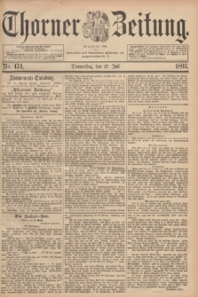 Thorner Zeitung : Begründet 1760. 1893, Nr. 174 (27 Juli)