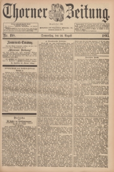 Thorner Zeitung : Begründet 1760. 1893, Nr. 198 (24 August)