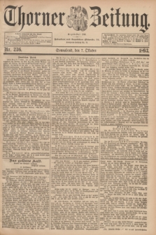 Thorner Zeitung : Begründet 1760. 1893, Nr. 236 (7 Oktober)