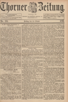 Thorner Zeitung : Begründet 1760. 1893, Nr. 241 (13 Oktober)