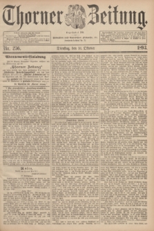 Thorner Zeitung : Begründet 1760. 1893, Nr. 256 (31 October) + dod.