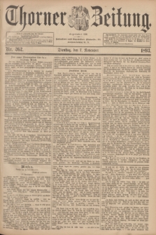 Thorner Zeitung : Begründet 1760. 1893, Nr. 262 (7 November) + dod.