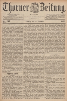 Thorner Zeitung : Begründet 1760. 1893, Nr. 297 (19 Dezember)