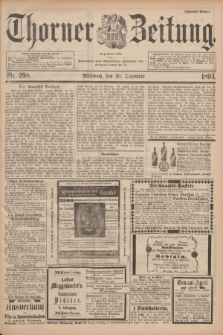 Thorner Zeitung : Begründet 1760. 1893, Nr. 298 (20 Dezember) - Zweites Blatt