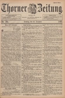 Thorner Zeitung : Begründet 1760. 1893, Nr. 302 (24 Dezember) - Zweites Blatt