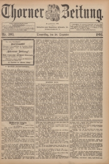 Thorner Zeitung : Begründet 1760. 1893, Nr. 303 (28 Dezember)