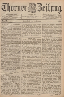 Thorner Zeitung : Begründet 1760. 1894, Nr. 16 (20 Januar)