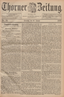 Thorner Zeitung : Begründet 1760. 1894, Nr. 23 (28 Januar)
