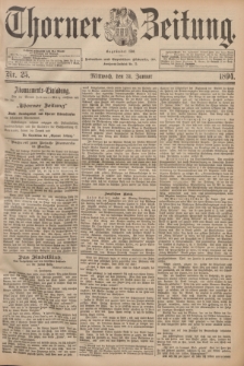 Thorner Zeitung : Begründet 1760. 1894, Nr. 25 (31 Januar)