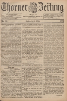 Thorner Zeitung : Begründet 1760. 1894, Nr. 51 (2 März) + dod.