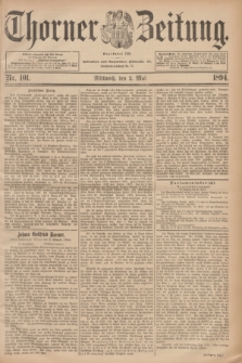 Thorner Zeitung : Begründet 1760. 1894, Nr. 101 (2 Mai)