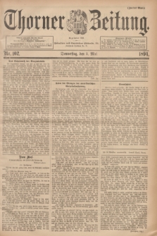Thorner Zeitung : Begründet 1760. 1894, Nr. 102 (3 Mai) - Zweites Blatt