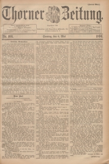Thorner Zeitung : Begründet 1760. 1894, Nr. 104 (6 Mai) - Zweites Blatt
