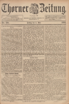 Thorner Zeitung : Begründet 1760. 1894, Nr. 108 (11 Mai)