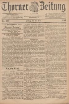 Thorner Zeitung : Begründet 1760. 1894, Nr. 119 (25 Mai)