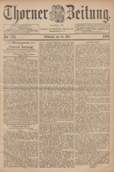 Thorner Zeitung : Begründet 1760. 1894, Nr. 123 (30 Mai)