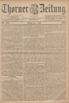 Thorner Zeitung : Begründet 1760. 1894, Nr. 125 (1 Juni)
