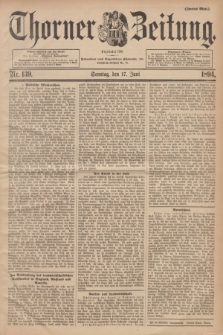 Thorner Zeitung : Begründet 1760. 1894, Nr. 139 (17 Juni) - Zweites Blatt