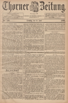 Thorner Zeitung : Begründet 1760. 1894, Nr. 140 (19 Juni)