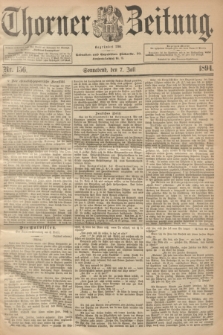 Thorner Zeitung : Begründet 1760. 1894, Nr. 156 (7 Juli)
