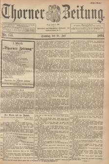 Thorner Zeitung : Begründet 1760. 1894, Nr. 175 (29 Juli) - Erstes Blatt