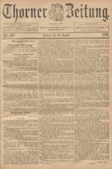 Thorner Zeitung : Begründet 1760. 1894, Nr. 197 (24 August)