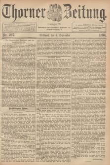 Thorner Zeitung : Begründet 1760. 1894, Nr. 207 (5 September)