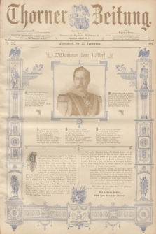 Thorner Zeitung : Begründet 1760. 1894, Nr. 222 (22 September) - Erstes Blatt