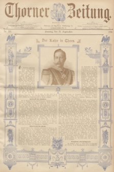 Thorner Zeitung : Begründet 1760. 1894, Nr. 223 (23 September) - Erstes Blatt