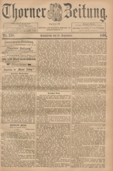 Thorner Zeitung : Begründet 1760. 1894, Nr. 228 (29 September)