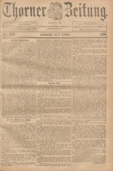 Thorner Zeitung : Begründet 1760. 1894, Nr. 234 (6 Oktober)