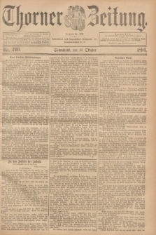 Thorner Zeitung : Begründet 1760. 1894, Nr. 240 (13 Oktober)