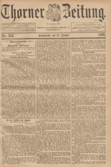 Thorner Zeitung : Begründet 1760. 1894, Nr. 252 (27 Oktober)