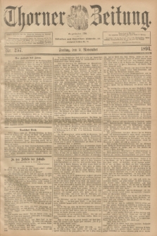 Thorner Zeitung : Begründet 1760. 1894, Nr. 257 (2 November)