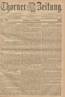 Thorner Zeitung : Begründet 1760. 1894, Nr. 260 (6 November)