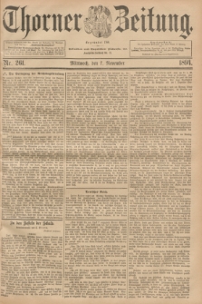 Thorner Zeitung : Begründet 1760. 1894, Nr. 261 (7 November)
