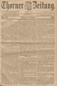 Thorner Zeitung : Begründet 1760. 1894, Nr. 286 (7 Dezember)