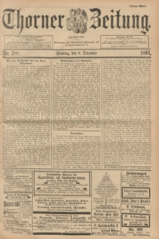 Thorner Zeitung : Begründet 1760. 1894, Nr. 288 (9 Dezember) - Drittes Blatt