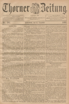 Thorner Zeitung : Begründet 1760. 1894, Nr. 293 (15 Dezember)