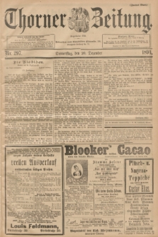Thorner Zeitung : Begründet 1760. 1894, Nr. 297 (20 Dezember) - Zweites Blatt
