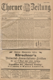 Thorner Zeitung : Begründet 1760. 1894, Nr. 298 (21 Dezember) - Zweites Blatt
