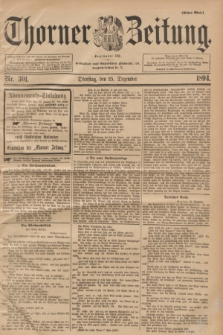 Thorner Zeitung : Begründet 1760. 1894, Nr. 301 (25 Dezember) - Erstes Blatt
