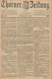 Thorner Zeitung : Begründet 1760. 1895, Nr. 165 (17 Juli)
