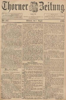 Thorner Zeitung : Begründet 1760. 1895, Nr. 183 (7 August)