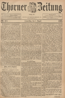 Thorner Zeitung : Begründet 1760. 1895, Nr. 184 (8 August)
